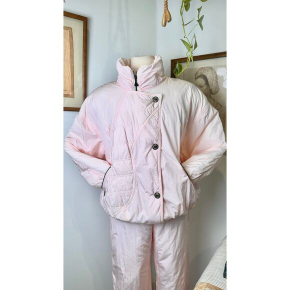 Vintage Pink LuhtaSki Suit Women’s RetroSnow OutfitSize 10